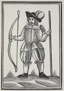 Eine wahre Geschichte von Robin Hood, Illustration aus Chap-books des achtzehnten Jahrhunderts von John Ashton, veröffentlicht 1882