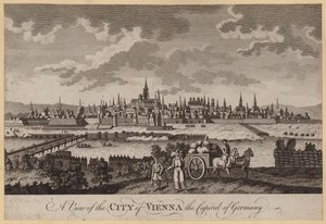 Ansicht der Stadt Wien, der Hauptstadt Deutschlands (Stich)