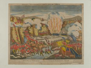 Die Erstürmung und Einnahme von Ciudad Rodrigo in Spanien, 1812, veröffentlicht von Oliver und Boyd, 1812