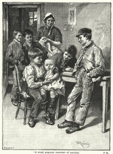 "Ein sehr beliebtes Mitglied der Gesellschaft" (Gravur) von English School