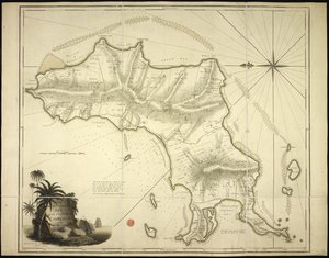 Eine neue und genaue Karte der Insel Carriacou in Westindien von English School