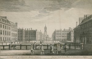 Eine Nordansicht des Hanover Square, London