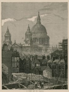 Ein Blick auf St. Pauls, London von English School