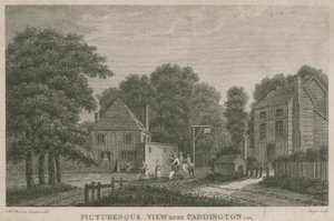 Eine malerische Ansicht in der Nähe von Paddington, Middlesex von English School