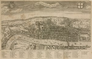 Ansicht von London um das Jahr 1560 von English School