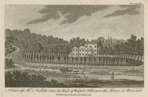 Eine Ansicht von Mr. Nesbitts (ehemals des Earl of Bristol) Villa, in der Nähe der Hörner in Norwood
