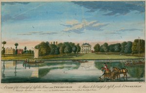 Eine Ansicht des Hauses der Gräfin von Suffolk in der Nähe von Twickenham von English School