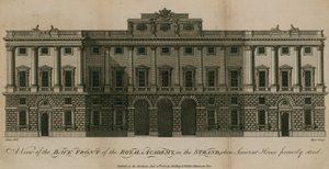Ansicht der Rückseite der Royal Academy