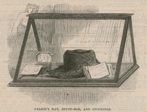 Ein Besuch im Greenwich Hospital; Nelsons Hut, Schnupftabakdose und Strümpfe von English School