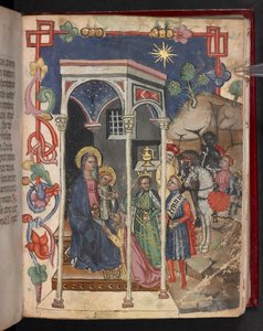 Add. 17466, f.40r Anbetung der Heiligen Drei Könige