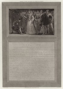 Admiral Drake von Königin Elizabeth zum Ritter geschlagen