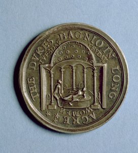 Eintrittskarte zum Dukes Bagnio in Long Acre, ca. 1680 (Metall) von English School