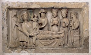 Anbetung der Heiligen Drei Könige, ca. 1350 von English School