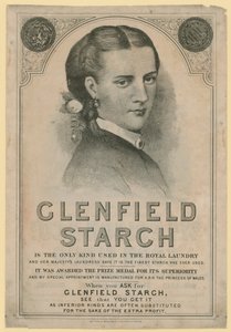Werbung für Clenfield Starch