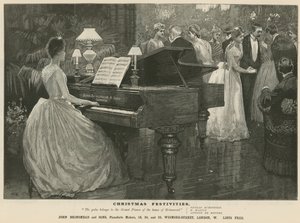 Anzeige für Klavierbauer John Brinsmead und Söhne, Wigmore Street, London von English School