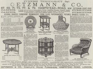 Anzeige, Oetzmann und Company (Gravur) von English School