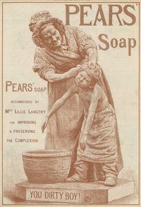 Werbung für Pears Seife von English School