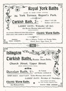 Werbung für die Royal York Baths
