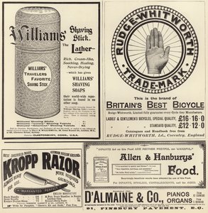 Werbeseite aus The Graphic Christmas Number 1897