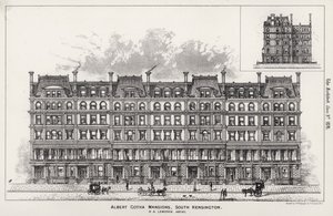 Albert Gotha Mansions, South Kensington (Gravur)