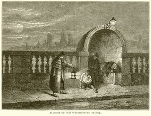 Nischen der alten Westminster Bridge