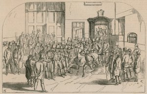 Aldridges Pferde-Repository, Westseite der St. Martins Lane, nahe Long Acre von English School