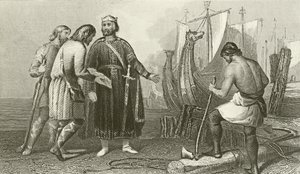Alfred der Große baut die erste englische Flotte von English School