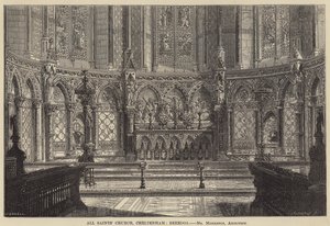 Allerheiligenkirche, Cheltenham, Reredos (Gravur)