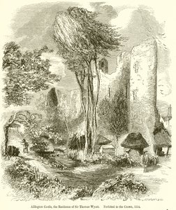 Allington Castle, die Residenz von Sir Thomas Wyatt. 1554 an die Krone verfallen von English School