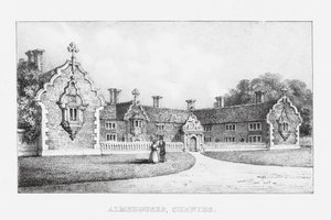Armenhäuser, Chenies (Gravur) von English School