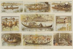 Amateurfotografie auf der Themse (Farblithografie) von English School