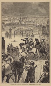 Amsterdam überflutet auf Befehl des Prinzen von Oranien von English School
