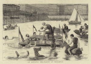 Eine aquatische Teegesellschaft in Brighton