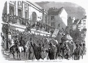 Eine Wahlszene in Kilkenny, Illustration aus 