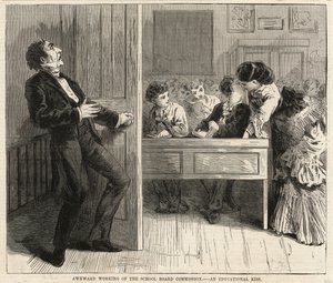 Ein lehrreicher Kuss (Gravur) von English School