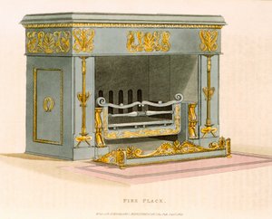 Ein ornamentaler Luftofen aus Ackermanns Repository of Arts II, September 1825