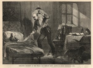 Ein Waisenkind im Bett von Graf Bismarck gefunden
