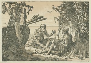 Antike griechische Fischer von English School