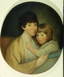 Anna Maria White (Mrs Charles Trench) und Kind von English School