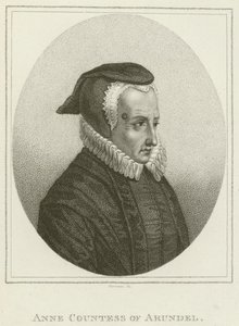 Anne, Gräfin von Arundel (Gravur) von English School