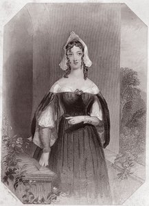 Anne Page (Die lustigen Weiber von Windsor) - aus „Galerie der Frauen von Shakespeare“, Sammlung von fünfundvierzig ernsthaften Porträts von frühen Londoner Künstlern, bereichert mit kritischen und literarischen Hinweisen, ca. 1838