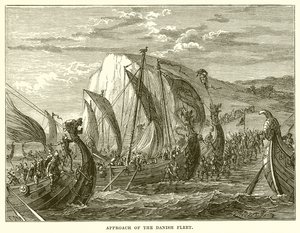 Annäherung der dänischen Flotte von English School