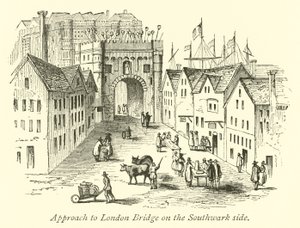 Zugang zur London Bridge auf der Southwark-Seite