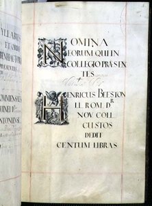 Archiv 3693 fol.4 Seite aus einem Benefizbuch des New College, Oxford von English School