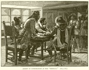 Verhaftung von Verschwörern in der Mermaid von English School