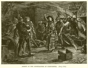 Verhaftung der Verschwörer in Cirencester von English School
