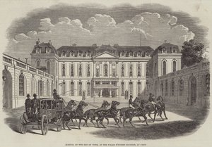 Ankunft des Bey von Tunis im Palais d