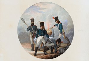 Artillerie, ca. 1807 von English School