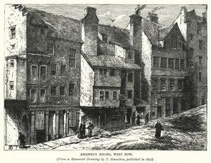Versammlungshäuser, West Bow (Stich) von English School