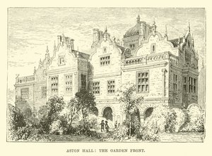 Aston Hall, die Gartenseite